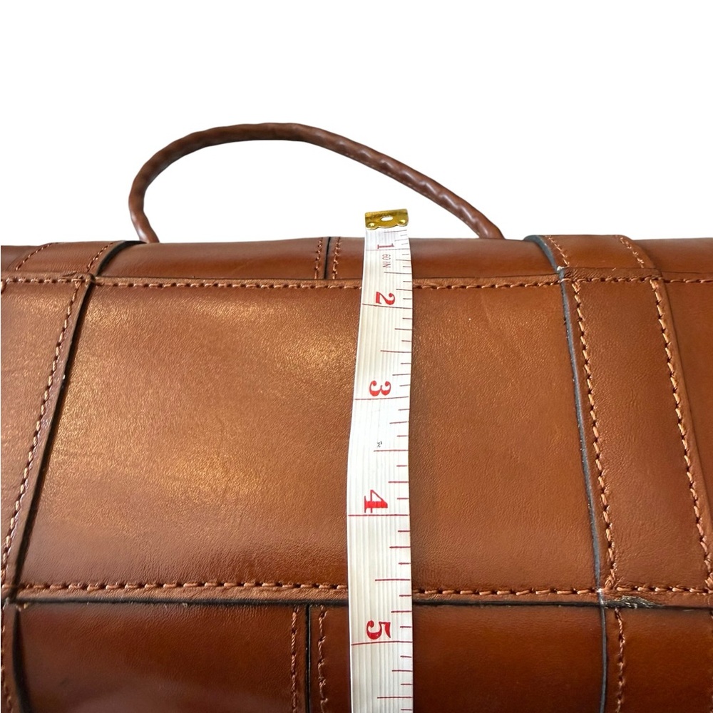 Patricia Nash Vienna Satchel Handbag Tan Tooled Leather Floral Bag NEW Luxury - Picture 13 of 16